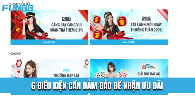 6 điều kiện cần đảm bảo để nhận ưu đãi